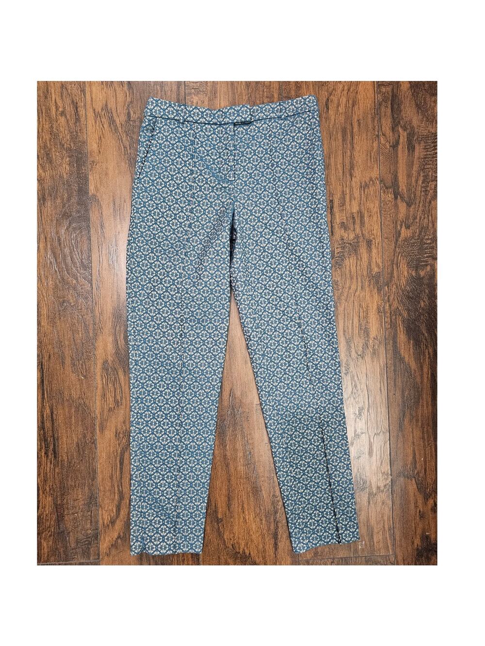 TopShop Blue and Gold Metallic Pants - Size 2